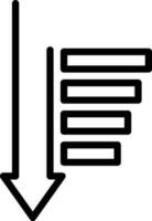 line icon for sorted vector
