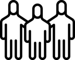 line icon for accompanied vector
