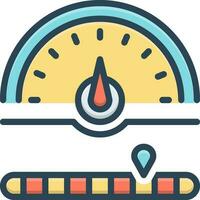 color icon for meter vector