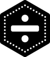 solid icon for divide vector
