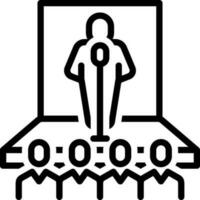 line icon for hosts vector