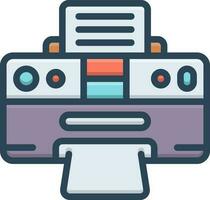 color icon for print vector