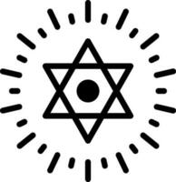 solid icon for david vector