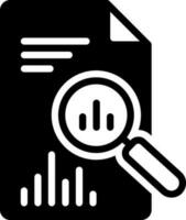 solid icon for reporting vector