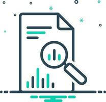 mix icon for reporting vector