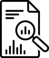 line icon for reporting vector