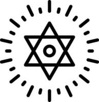 line icon for david vector