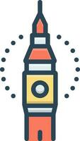 color icon for british vector
