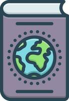 color icon for atlas vector