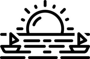 line icon for dawn vector