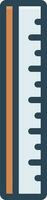 color icon for ruler vector