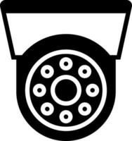 solid icon for cctv vector