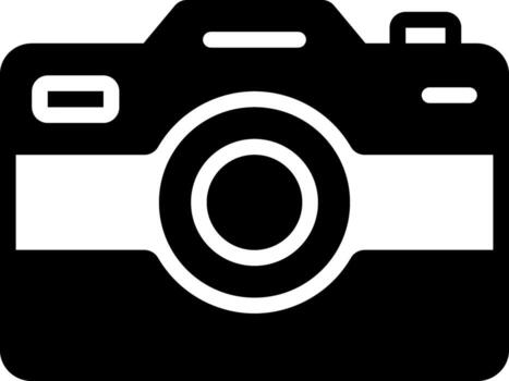 solid icon for camera vector