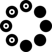 solid icon for website loading vector