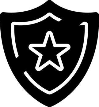 solid icon for shield vector