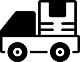 solid icon for shipping vector