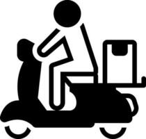 solid icon for delivery vector