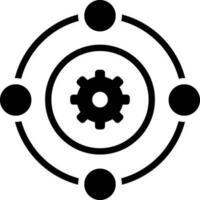 solid icon for teamwork vector
