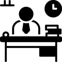 solid icon for workplace vector