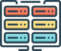 color icon for data vector