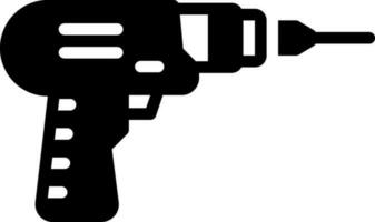 solid icon for power tools vector