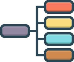 color icon for product website vector
