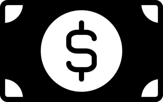 solid icon for wealth vector