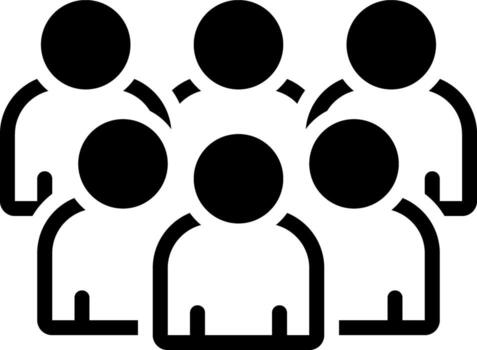 solid icon for group vector
