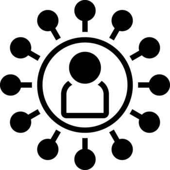 solid icon for connection vector