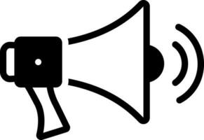 solid icon for  megaphone vector