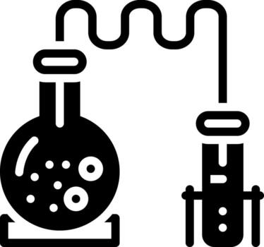 sólido icono para Ciencias vector