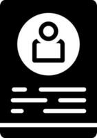 solid icon for profile vector