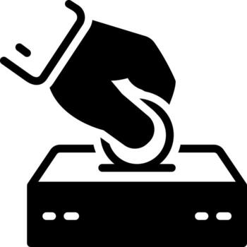 solid icon for donate vector