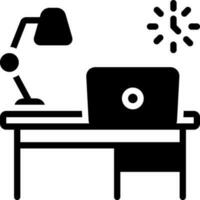 solid icon for workspace vector