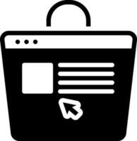 solid icon for ecommerce vector