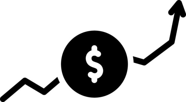 solid icon for benefit vector