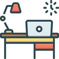 color icon for workspace vector