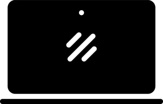 solid icon for device vector