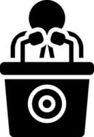 solid icon for application vector