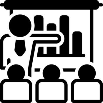 solid icon for demonstration vector