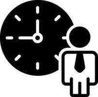 solid icon for personal schedule vector