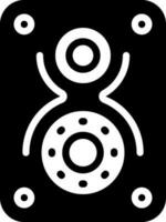 solid icon for speaker vector