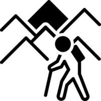 solid icon for explore vector