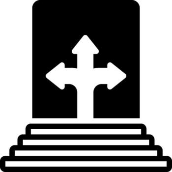 solid icon for possibility vector