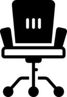 solid icon for armchair vector