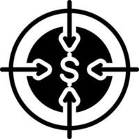 solid icon for target vector