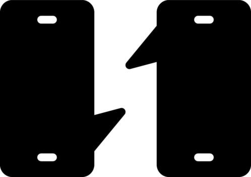 solid icon for conversation vector