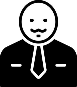 solid icon for man vector