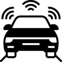 solid icon for car sensor vector