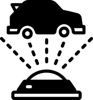 solid icon for  three dimensional vector